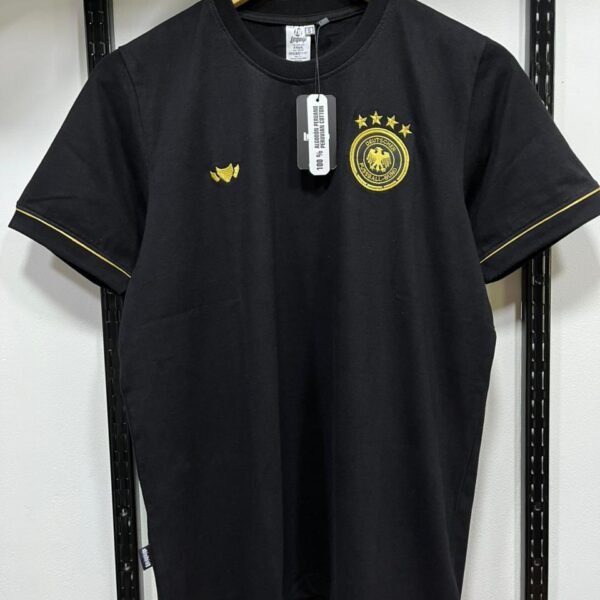 Camiseta algodón negro teams